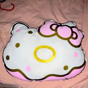 Hello Kitty Cafe Donut Throw Pillow